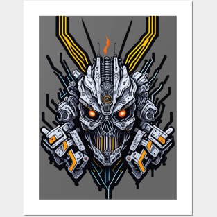 Mecha Skull S01 D72 Posters and Art